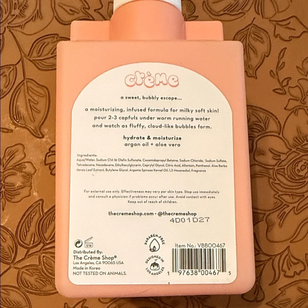The crème shop white peach bliss bubble bath new and sealed